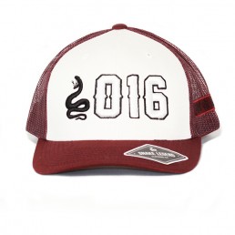 petrol white trucker cap snake legend