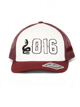 petrol white trucker cap snake legend