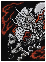 dragon on sky poster