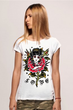 love white t shirt women snake legend