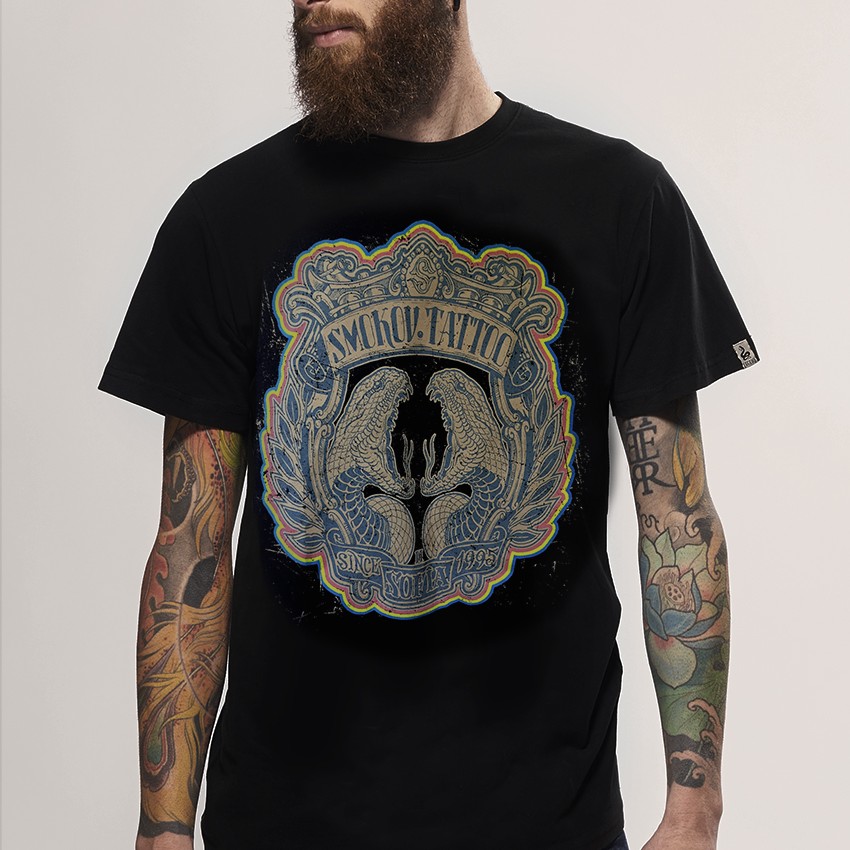 smokov tattoo t-shirt black snake legend