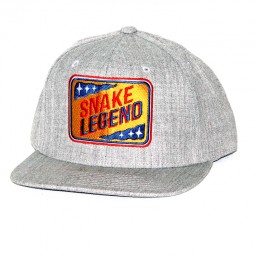 snapback gray embroidery