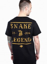 snake legend shark tee men black