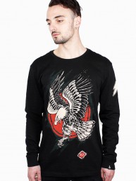 Eagle black long sleeve shirt snake legend