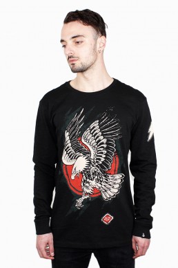 Eagle black long sleeve shirt snake legend