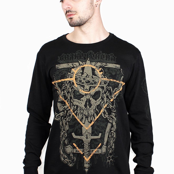 immortal snake legend black long sleeve shirt men